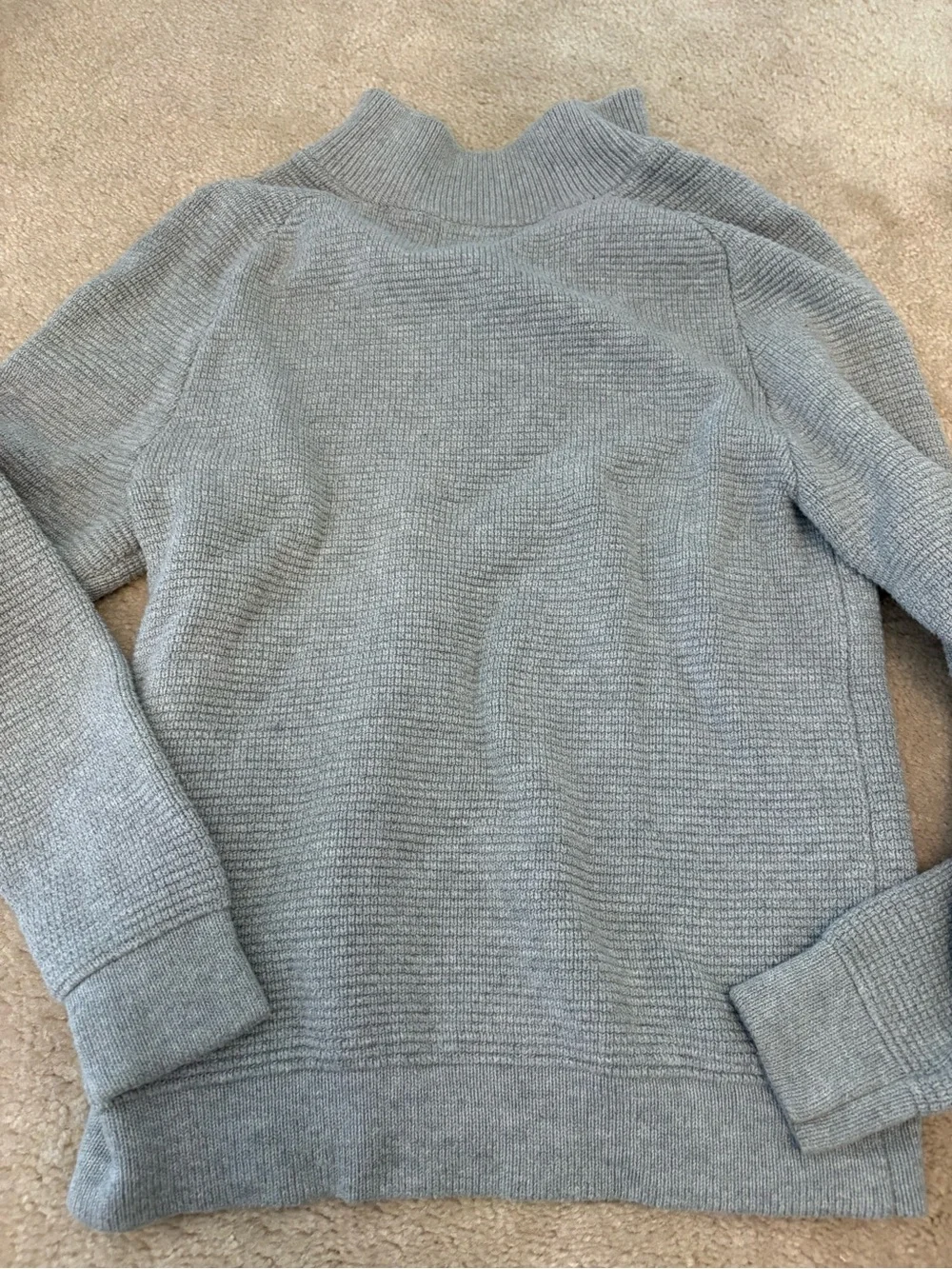 Goodfellow & Co Light Gray Half-Zip Knit Sweater
